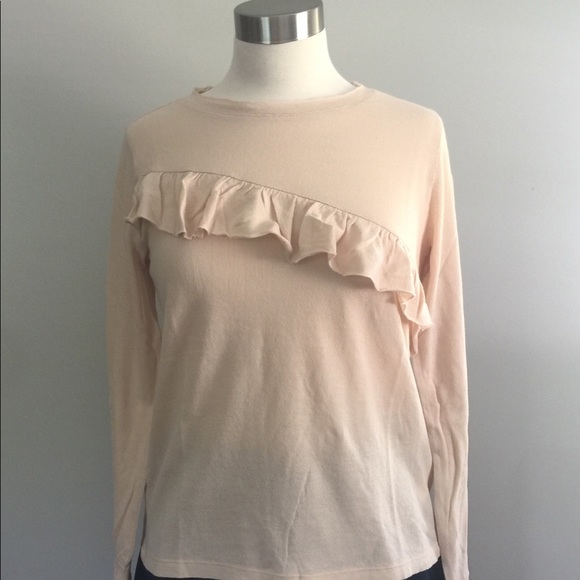 🥳Host Pick🥳 Petal Pink Asymetrical Ruffle Top - Picture 6 of 8